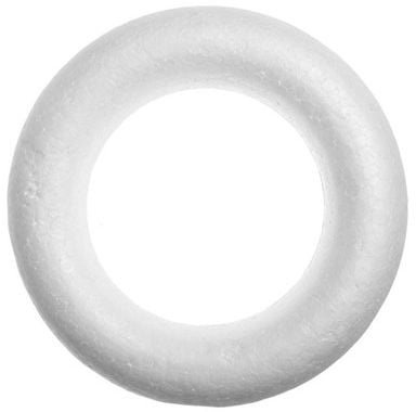 Kurora polisteroli dekorative, 22 cm, set me 6 copë, e bardhë