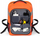 Çantë shpine Dicota Hi Vis Base, 24L, material 600D RPET, portokalli e ndezur