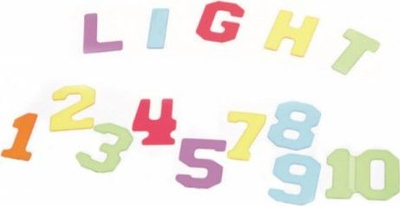 Lodër edukative Masterkidz Transparent Alphabet and Numbers, 38 copa, Montessori, shumëngjyrëshe