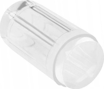 Stemper thonjsh transparent për nail art, silikon i butë me kapak mbrojtës, krejt transparent