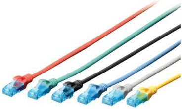 Kabllo patchcord Digitus U/UTP, Cat.5e, PVC, 0.25m, e hirtë