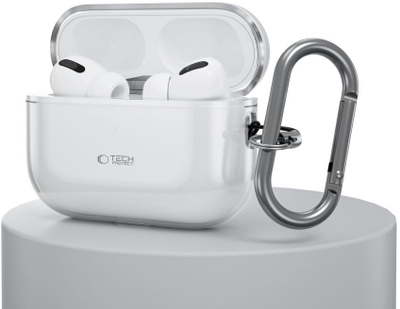 Këllëf mbrojtës Tech-Protect FlexAir për Apple AirPods Pro 3, TPU, me unazë, transparent