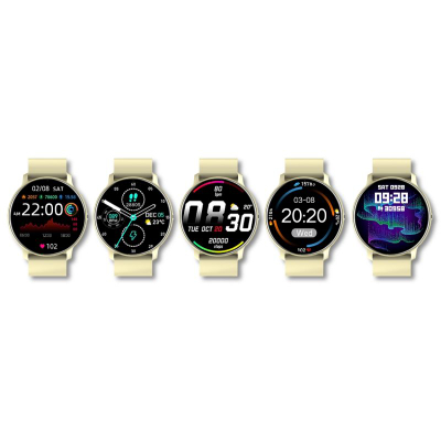 Smartwatch Giewont GW120-6, ekran me ngjyra, matje aktiviteti, ngjyrë ecru