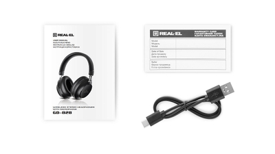 Kufje REAL-EL GD-828, Wireless, të zeza