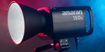 Dritë LED Aputure 150c, version EU, gri