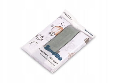 Муслинска пелена за бебе MUSLIN DIAPER EG-0002, 60x80 cm, памук, бела