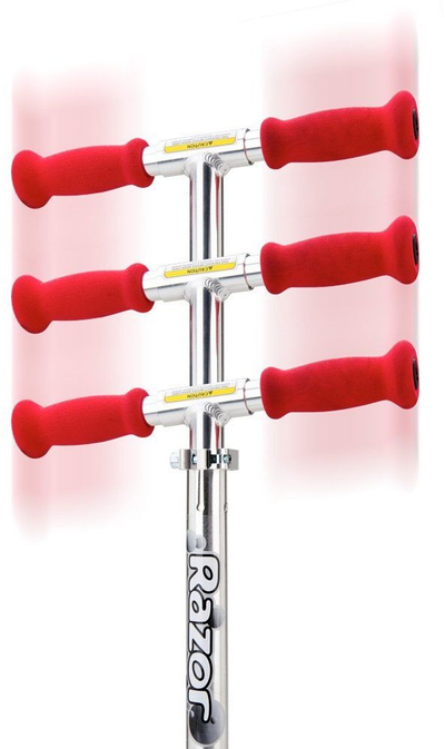 Trotinet Razor A5 Lux, me palosje, rrota të mëdha, argjendtë