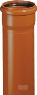 Tub kanali i jashtëm Magnaplast PVC U, 200mm, 1m, portokalli