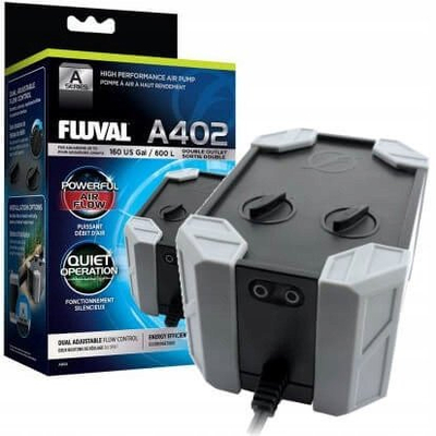 Pompë ajri për akuarium Fluval A402, deri 600 L, 4 W, gri