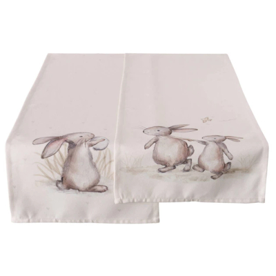 Патека за маса Boltze Bunny, 140 x 40 cm, полиестер, беж