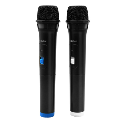 Mikrofonë wireless Two SQUEAK VocalDuo SQ1007, set 2 copë, 2.4GHz USB, të zinj