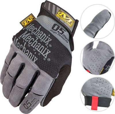 Doreza pune Mechanix Wear Specialty 0.5mm High Dexterity, madhësia S, gri
