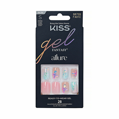 Thonj artificialë Kiss Gel Fantasy Allure, 28 copë