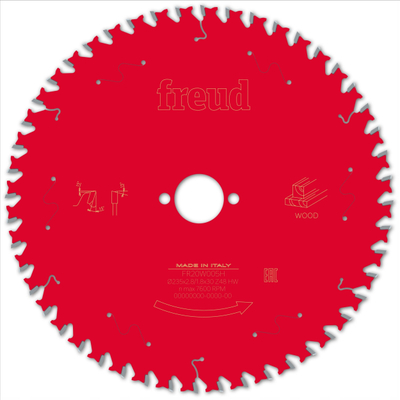 Disk sharrë rrethore Freud LP40M, 235mm, prerje për dru masiv, argjend