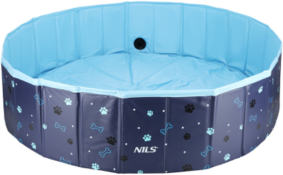 Pishinë palosme për qen NILS NC2805, PVC i fortë, kundër rrëshqitjes, blu