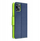 Mbulesë telefoni Fancy Book Case për Samsung S24 FE, me xhepa për karta, me qëndrim horizontal, navy lime