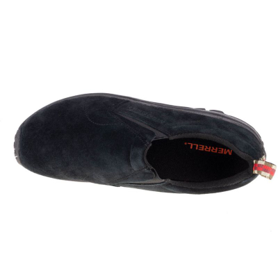Këpucë Merrell Jungle Moc për burra, lëkurë, slip-on, të zeza