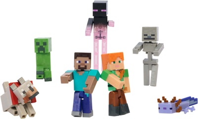 Set figura Minecraft Evergreen Storypack, 7 copa, 3.25\"