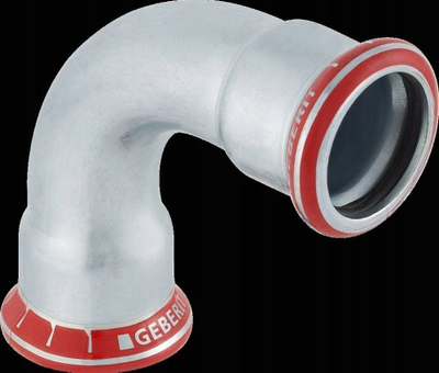 Bërthamë këndi 90° Mapress Geberit 20109, D76, metal, gri