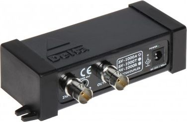 Ndajës video DSE SV-1000A me optoizolim, 12V DC, ngjyrë e zezë