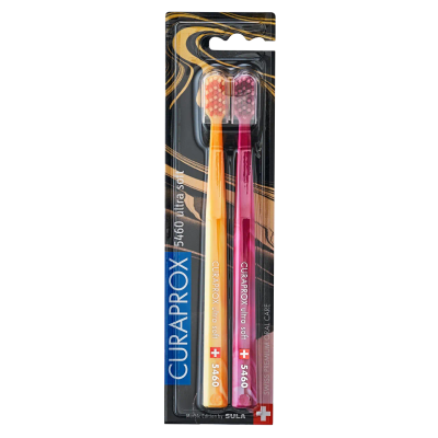 Set - brusha të dhëmbëve Curaprox 5460 Duo Marble Edition, 2 copë