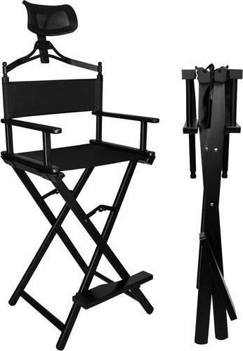 Karrige profesionale grimi MAKE-UP CHAIR, e palosshme, e zezë