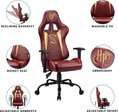 Karrige gaming Subsonic Harry Potter, madhësi M L, lëkurë artificjale, e zezë