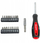 Сет шрафцигер со битови Енергизер Screwdriver and 18 Bits, 18 бита, компактна кутија, разнобојна