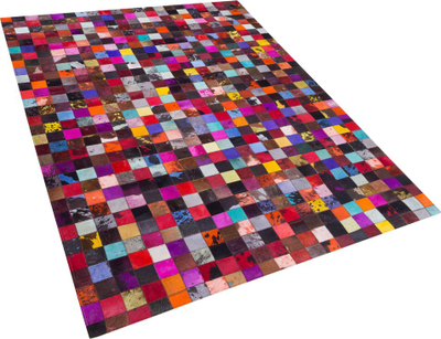 Tapet ENNE Cowhide Area Rug, lëkurë natyrale, 200 x 300 cm, shumëngjyrësh