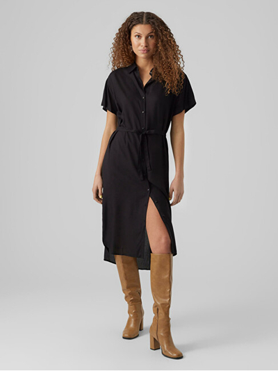 Fustan Vero Moda VMBUMPY Regular Fit 10279684 Black, S