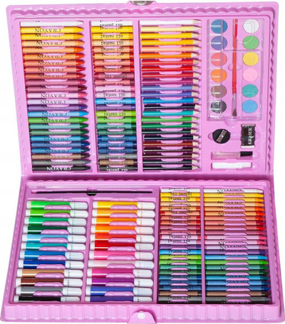 Set pikture Maaleo Painting Kit in Case, 168 pjesë, rozë