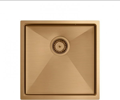 Lavaman kuzhine Quadron Paul Copper Undermount, çelik inox, montim nën banak, bakër