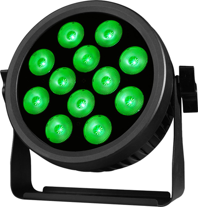 Reflektor skenik Light4Me CREE ALU QUAD PAR 12, 12 LED RGBW, DMX, gri