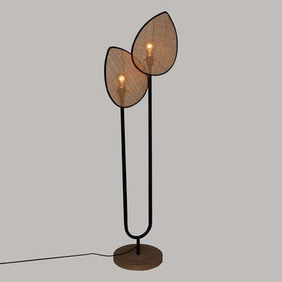 Lampë dyshemeje Atmosphera Olme, metal, 143cm, bezhë