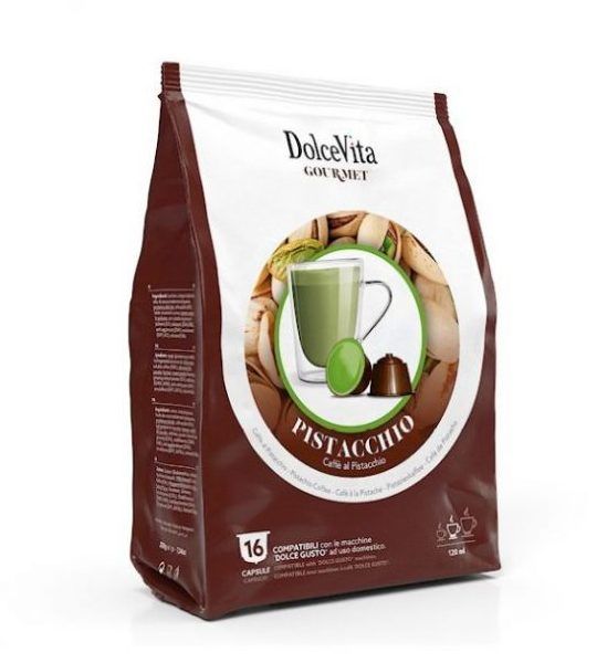 Dolce Vita Pistacchio, përzierje kompatibile me Dolce Gusto® (16 kapsula)