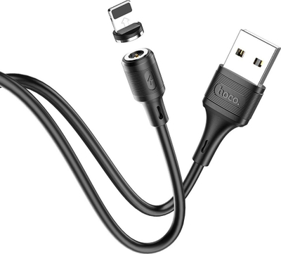 Kabllo karikimi me magnet Hoco Lightning, 1m, vetëm për karikim, e zezë