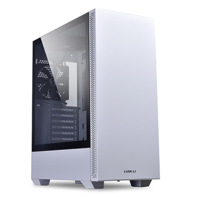 Kuti PC Lian Li Lancool 205, ATX Mid Tower, xham i temperuar, e bardhë