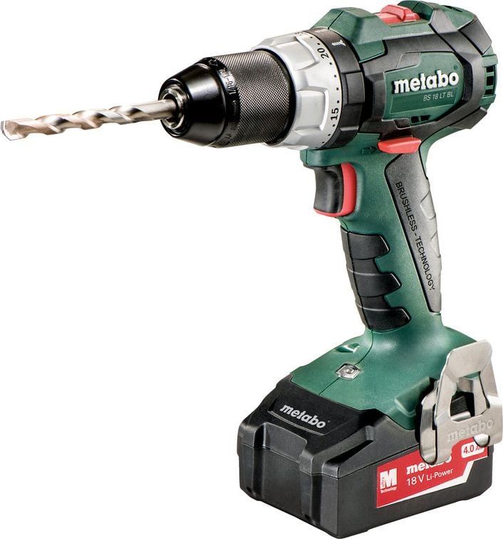 Trapano vidhosës Metabo BS 18 LT BL, 18V, motor pa furça, jeshile
