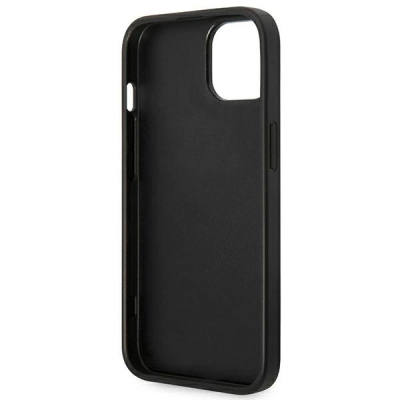 Mbulesë telefoni Guess 4G Logo për iPhone 14 Plus 6.7", plastike, gri e errët