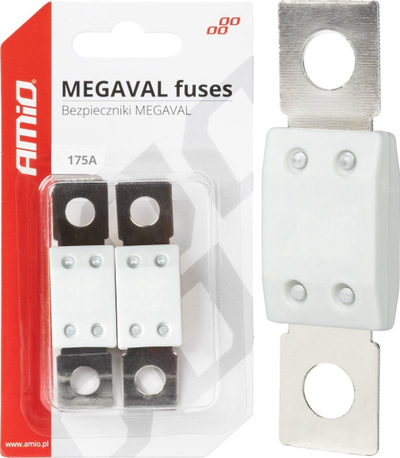 Siguresë automjeti AMiO 03466 MEGAVAL, 175A, set 2 copë, e bardhë