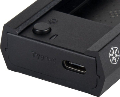 Dok stacion për SSD M.2 SilverStone TS16, USB 3.2 Gen 2 Type C, SATA NVMe, i zi