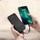 Power bank Dudao K11, 10000mAh, 10W, me kabllo të integrume, i zi