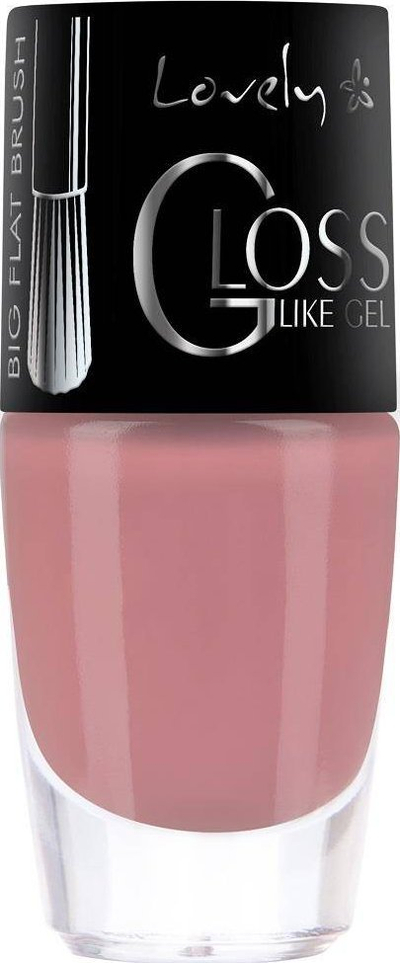 Lak thonjsh Lovely Gloss Like Gel 443, efekt si xhel, 8 ml, rozë