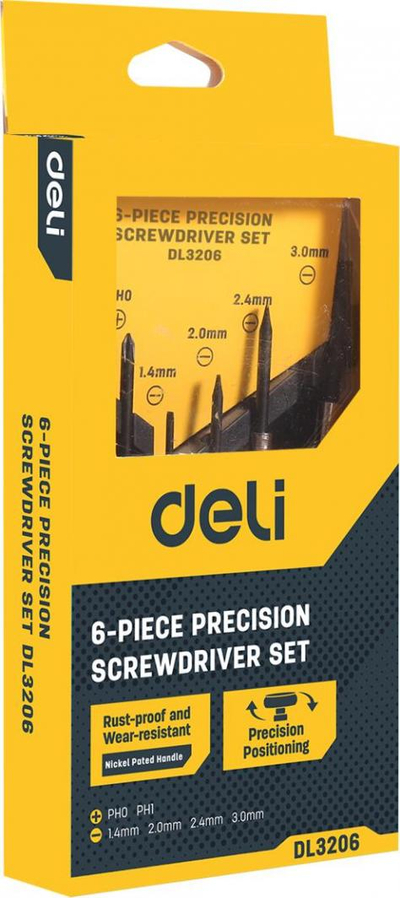 Set kaçavidash Deli Tools, 6 copë