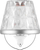 Llambë tavoline REV Bottle Light Lamprusco Cristal, LED, me bateri rikarikueshme, transparente