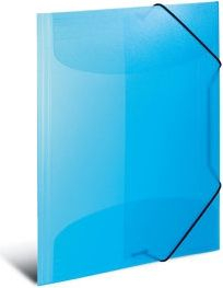 Dosje dokumentesh HERMA 19506, A4, polipropilen, blu transparente