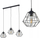 Lampë varëse TK Lighting Diamond 6203, me 3 llampa, E27, e zezë