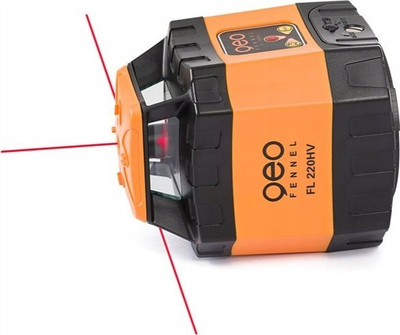 Lazer rrotullues GEO FENNEL FL220 HV, komplet automatik, rreze deri në 400 m, i kuq