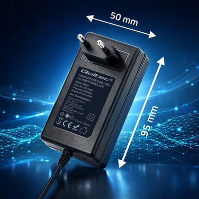 Karikues Qoltec, 24V, 19.2W, i zi