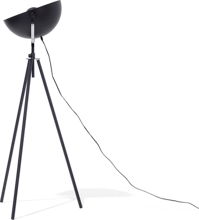 Llampë dyshemeje Beliani Thames, tripod metalike, 170cm, e zezë